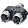 Phoenix 1403627 adaptador de cabo M12 preto - cinzento (1403627)
