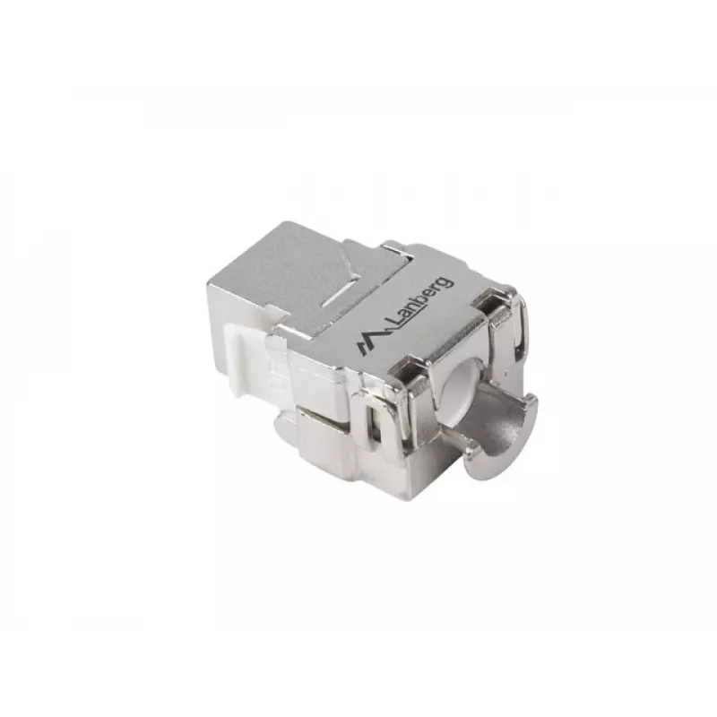 Módulo Keystone RJ45 - LSA FTP Cat.5e 180 graus para caixa de montagem