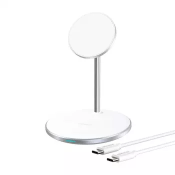 Carregador sem fios Choetech T581-F com suporte (branco)