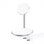 Carregador sem fios Choetech T581-F com suporte (branco)