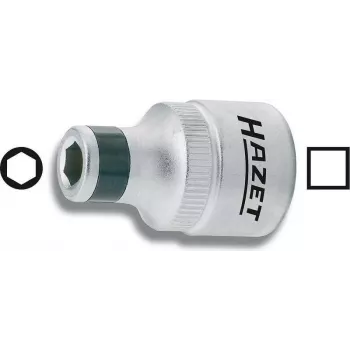 Hazet 2250-1 conector, 1/4 in fêmea para 1/4 in sextavado