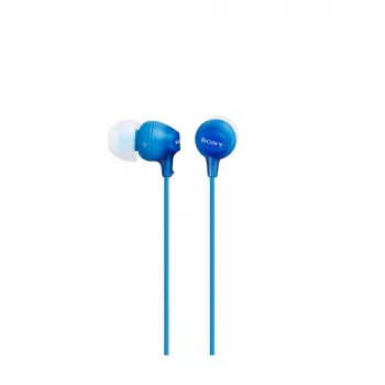 Sony MDR-EX15LP, Com Fios, 8 - 22000 Hz, Música, 3 g, Auscultadores, Azul