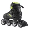 Patins em linha 2IN1 Nils Extreme NH18191 preto/LIME TAMANHO L (39-43) com patins de hóquei substituíveis