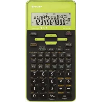Calculadora Sharp EL531TH de bolso científica preta, verde