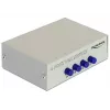 Switch VGA DeLock 4 portas manual bidirecional - comutador de ecrã - 4 x VGA - Desktop (87635)