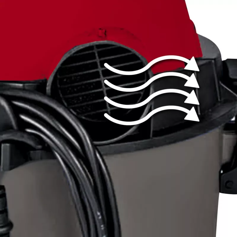 Einhell TC-VC 1815 aspirador de sólidos e líquidos, cinzento/vermelho