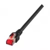 Cabo de patch RJ45 EFB-Elektronik Cat.6 S/FTP LSZH preto 1,5m