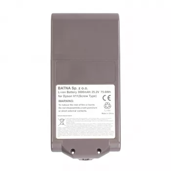 Pilha Dyson para aspirador V11 parafuso 25,2 V 3000 mAh