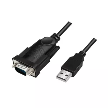 Cabo serial LogiLink AU0048A preto 1,5 m USB A DB-9