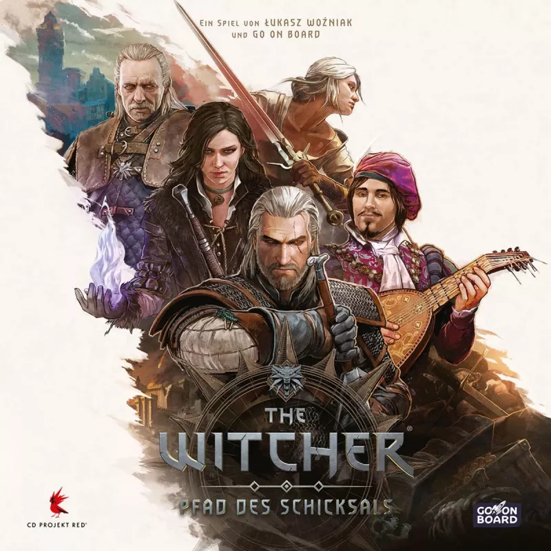 Jogo de tabuleiro Asmodee The Witcher: Pfad des Schicksals Deluxe Edition – jogo de role-playing/estratégia de tabuleiro