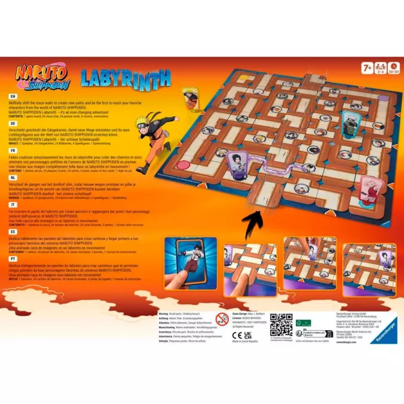 Naruto Shippuden Labirinto, jogo de tabuleiro