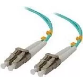 ALOGIC - Cabo de rede - LC Multimodo (M) para LC Multimodo (M) - 1,0 m - 3 mm - Fibra ótica - Duplex - 50/125 micrómetros - OM4 - Sem halogéneos (LCLC-01-OM4)