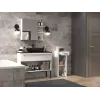 Coluna de lavatório com gaveta Top E Shop Nel 30×30×85 cm branco mate
