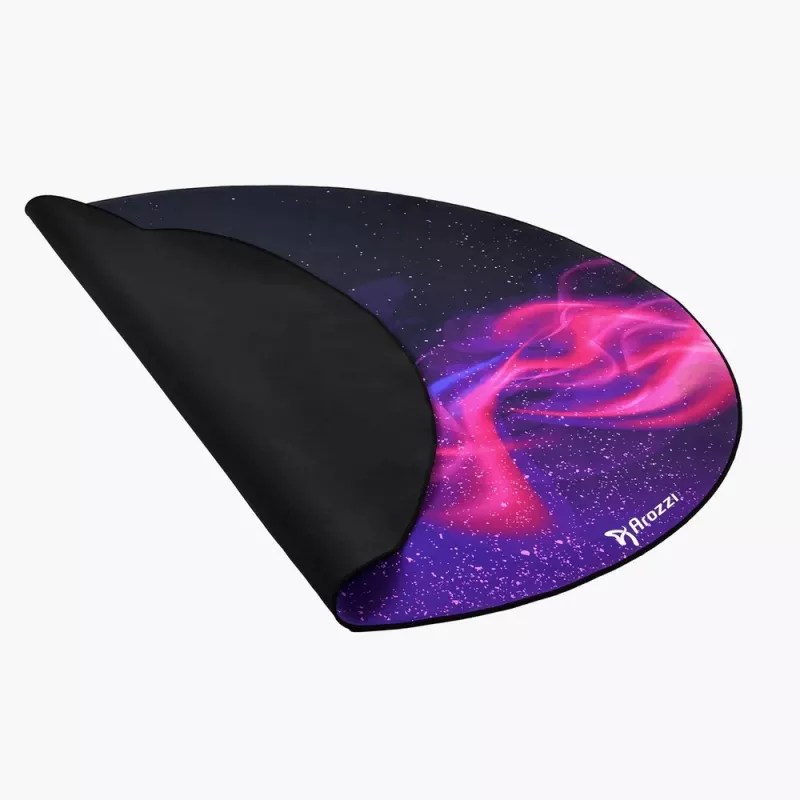 Tapete de proteção de chão Arozzi Zona Round Floor Pad — roxo Galaxy (tapete de proteção redondo para cadeiras e móveis)