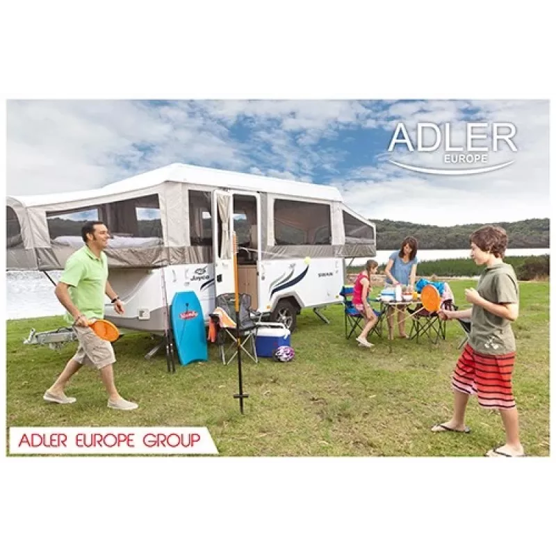 Adler AD 8051 máquina de lavar roupa de carga superior 3 kg com centrifugação, semiautomática, largura 38 cm, profundidade 37 cm, branco/azul