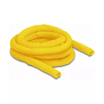 DeLOCK Woven Sleeve autoencerrante resistente ao calor 5 m x 16 mm amarelo