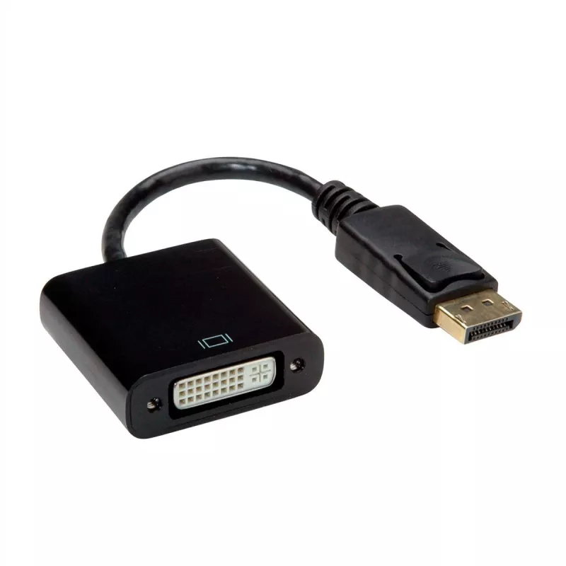 Adaptador de cabo de vídeo Value 12.99.3137 0,15 m DisplayPort DVI-D preto (12.99.3137)