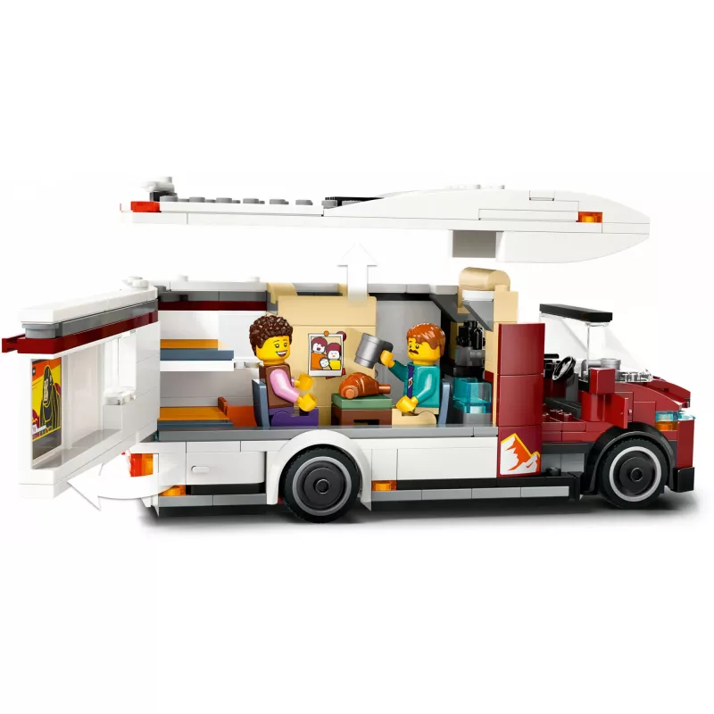 Brinquedo de construção LEGO City Autocaravana de aventura 60454, 385 peças, altura 80 mm, para crianças a partir de 6 anos