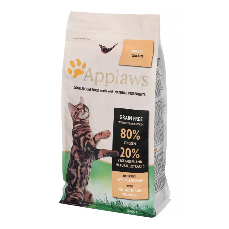 APPLAWS Frango - comida seca para gatos - 2 kg