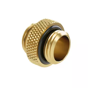Adaptador Barrow reto G1/4 polegadas rosca macho para G1/4 polegadas rosca macho, conexão de 5 mm, dourado (TB2D-MINI01 go)