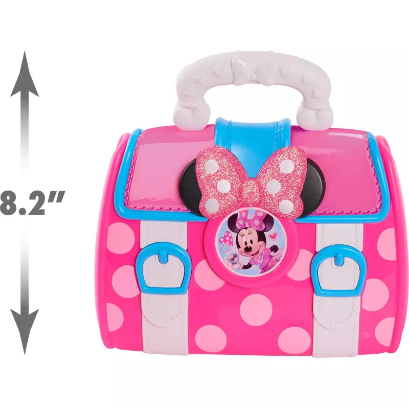Disney Junior Minnie Mouse Conjunto de Maleta de Médico Bow-Care, Brinquedo de Casa para Crianças