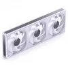Kit de ventoinhas para radiador 360mm ARGB PWM Jonsbo ZB-360 branco — 3 ventoinhas 120mm PWM ARGB para radiadores de refrigeração líquida
