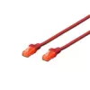 Cabo de patch Digitus CAT 6 U/UTP LSZH 1m vermelho