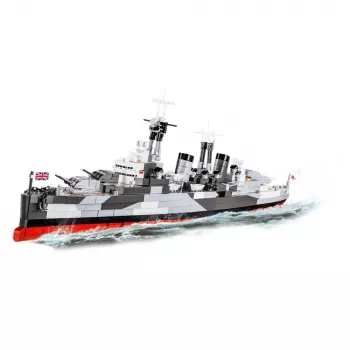 Brinquedo de construção Cobi HMS Belfast modelo à escala 1:300 COBI-4844, construção de exposição do histórico cruzador ligeiro da Royal Navy