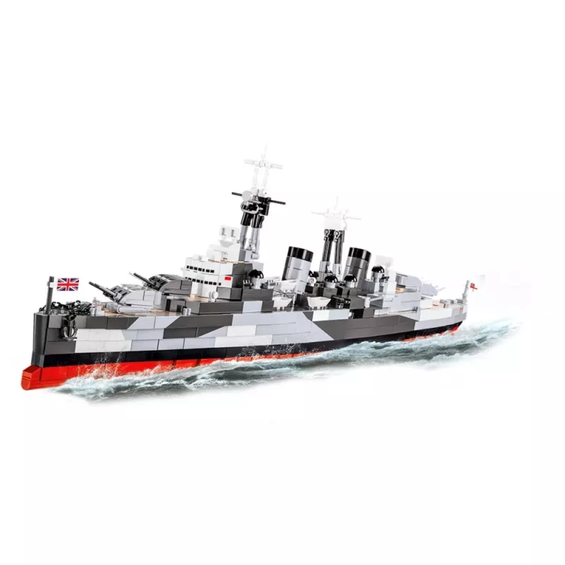 Brinquedo de construção Cobi HMS Belfast modelo à escala 1:300 COBI-4844, construção de exposição do histórico cruzador ligeiro da Royal Navy
