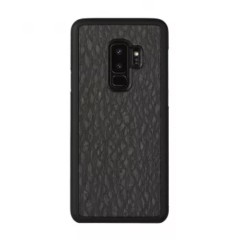 Capa para smartphone Man and Wood para Galaxy S9 Plus — carbono preto