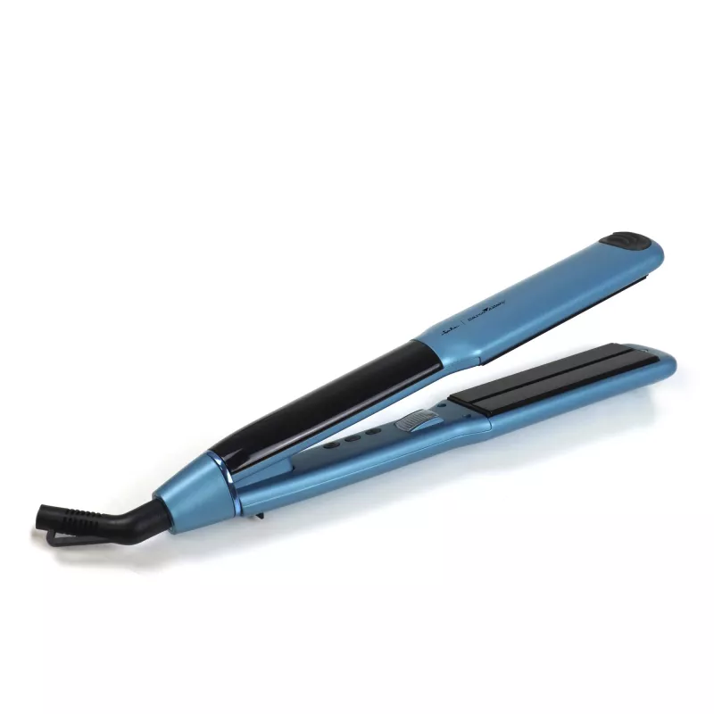 Prancha alisadora JATA JBPP5570 60W placas de cerâmica preto azul