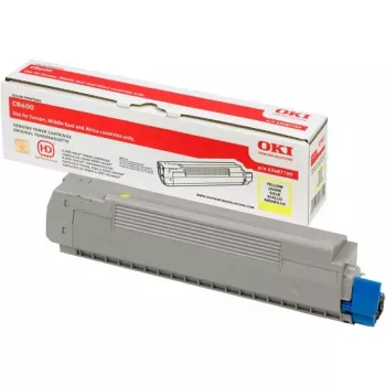 Toner OKI 43487709 até 6000 páginas amarelo