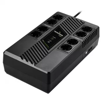 Unidade de alimentação ininterrupta TECNOWARE Era Plus Strip 1000, Line-Interactive 1 kVA / 700 W, 8 saídas Type-F, bateria VRLA, 4,4 kg