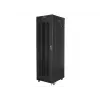 Lanberg FF01-6842-23BL armário rack de chão de 19" 42U 600x800x2127,5 mm, porta de rede, LCD, 4 ventoinhas, flat pack, 800 kg, IP20, fechadura, rodas, preto