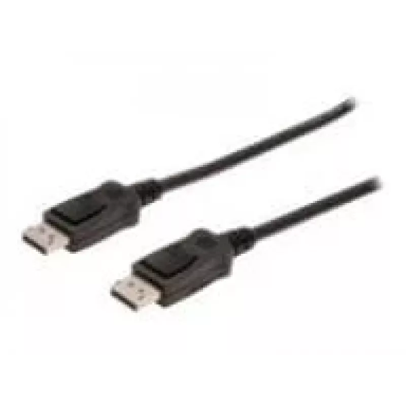 Cabo de ligação DisplayPort com bloqueio 1080p 60Hz FHD Type DP / DP M / M preto 1m