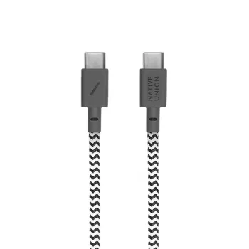 Cabo USB-C para USB-C Native Union Anchor 1,8 m preto branco