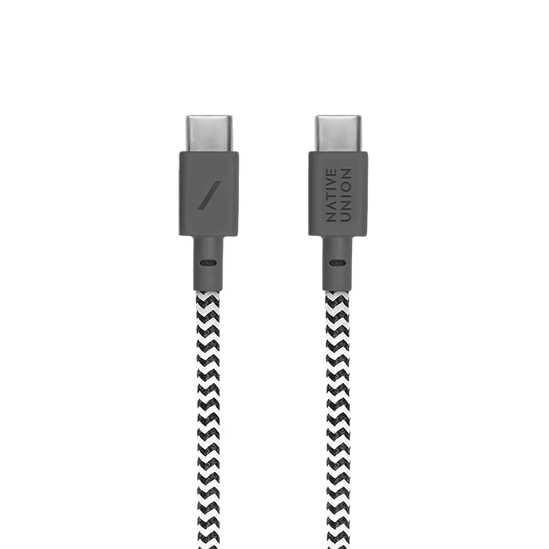 Native Union Anchor cabo USB-C para USB-C, 240 W, 3 m, Zebra