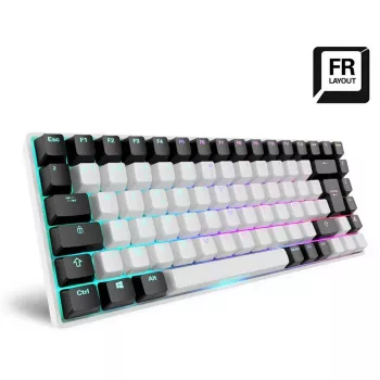 Teclado Sharkoon SKILLER SGK50 S3 Gaming USB AZERTY francês branco