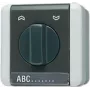 Interruptor elétrico Jung 834.10 W 1P Preto – Branco (834.10W)