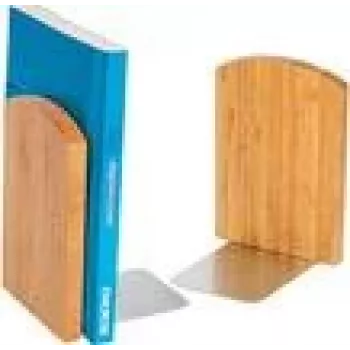 Suporte para livros WEDO 61 1207 — bambu, castanho, 120×117×172 mm (par)