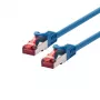 Cabo de rede LOGON Cat6 SSTP/PIMF, 3 m, RJ-45—RJ-45, azul