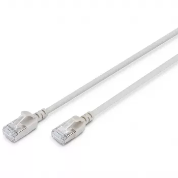 Cabo patch fino Digitus CAT 6A F-FTP 10 m cinzento