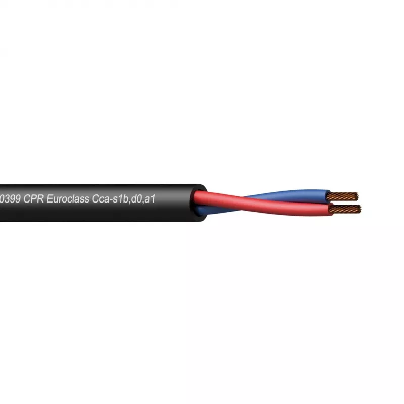 Cabo de áudio PROCAB CLS215-CCA/1 100m preto cobre AWG 16
