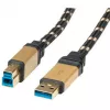 Cabo USB 3.0 ROLINE GOLD Type-A macho - B macho 3,0 m
