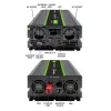 Inversor de onda pura Qoltec 51923 Monolith | 3000W | 6000W | 24V para 230V | LCD