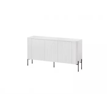 Cómoda cama meble VERA 150x40x80 cm, branco mate, aglomerado, estrutura 16 mm
