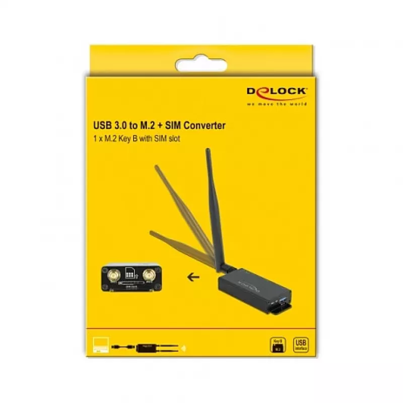 Placa de interface DeLOCK 63172 M.2 USB 3.2 Gen 1