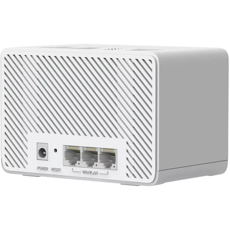 Sistema Mesh Wi-Fi TP-LINK Mercusys Halo H25BE (Wi-Fi 7, dual-band 2,4/5 GHz, 2880 Mbps) pack de 2, 3 antenas internas, branco