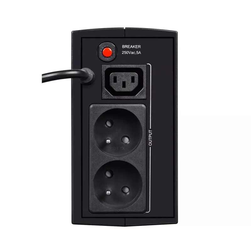 Fonte de alimentação ininterrupta EVER DUO 350 AVR, UPS torre line-interactive, 0,35 kVA (245 W), 2 saídas C13, bateria VRLA 12 V 5 Ah