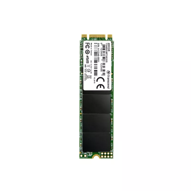 Unidade SSD Transcend 480GB M.2 6Gbit/s TS480GMTS820S